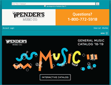 Tablet Screenshot of penders.com